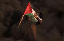 مظاهرات في غزة للتنديد بغارة إسرائيلية في الضفة الغربية المحتلة. 