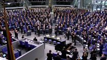 Megemlékezés a berlini Bundestagban a holokauszt-emléknapról 2023.01.27-én.