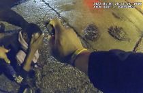 This image from a video released by the City of Memphis, shows Tyre Nichols during a brutal attack by five Memphis police officers on Jan. 7, 2023.