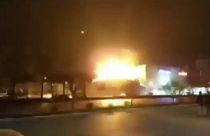 تصویری از ویدئویی که گفته می‌شود انفجار در اصفهان را نشان می‌دهد