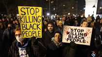 New York-i tüntetés Tyre Nichols halála miatt 2023. január 28-án