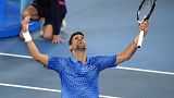 Novak Djokovics a győzelme után