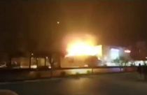تصویری از ویدئوی منتشرشده از انفجار در اصفهان