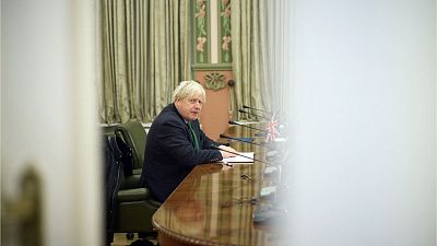 Boris Johnson in der Ukraine - Archivbild.
