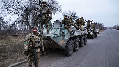 قوات أوكرانية على خط الجبهة في دونيتسك 