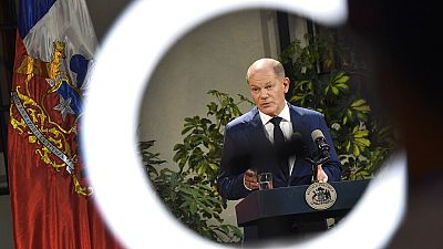 German Chancellor Olaf Scholz in Chile