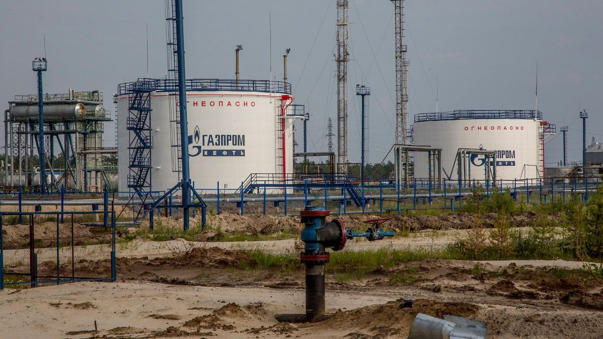 تاسیسات تولید نفت گازپروم واقع در منطقه یامال روسیه