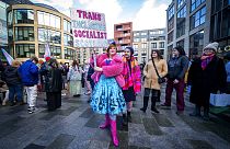 A transzneműek jogaiért tüntettek a skót fővárosban január 19-én