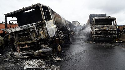 20 people dead after trucks crash into commuters in Nigeria's south