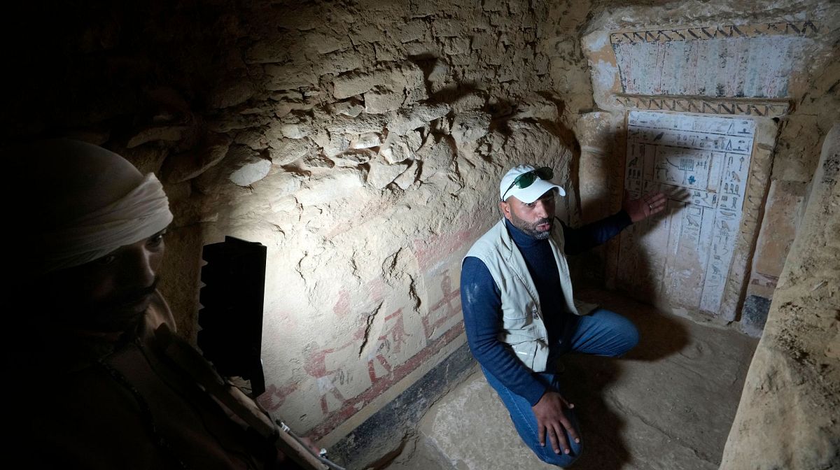 Egypt unveils new incredible discoveries including two tombs and gold