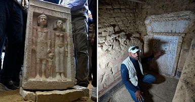 Egypt unveils new incredible discoveries including two tombs and  gold-covered sarcophagus | Euronews