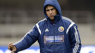 Romania's head soccer coach Victor Piturca - Oct. 13, 2014. 
