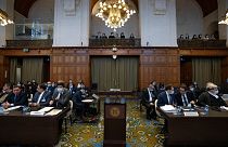  جلسة الاستماع بين أرمينيا وأذربيجان في محكمة العدل الدولية في لاهاي، هولندا.