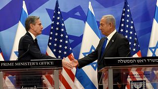 ABD Dışişleri Bakanı Anthony Blinken (solda), Binyamin Netanyahu