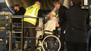 Le pape François s'envole pour une visite à Kinshasa