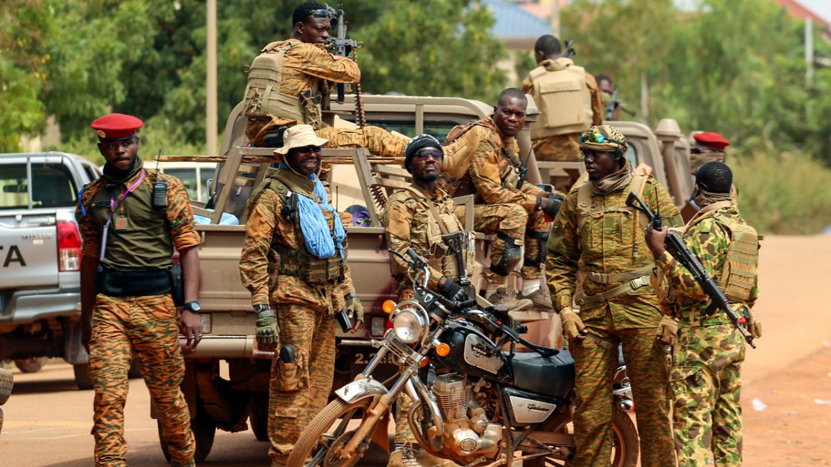 صورة أرشيفية لجنود في جيش بوركينا فاسو، مدينة واغادوغو، 14 أكتوبر 2022