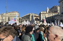 Demonstration gegen Rentenreform in Frankreich