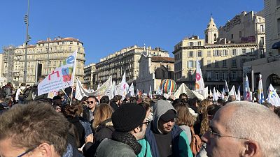 Demonstration gegen Rentenreform in Frankreich