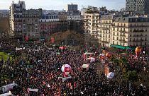 من المظاهرات في باريس 