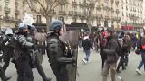 Tensão na manifestação em Paris