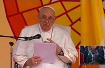 El Papa pidió en su discurso el fin de la explotación de África que calificó de "terrible"