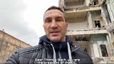 Lebombázott házak közül szól a Nemzetközi Olimpiai Bizottsághoz Volodimir Klicsko