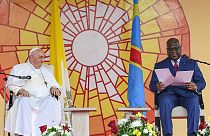  البابا فرنسيس والرئيس الكونغولي، كينشاسا- 31 كانون الثاني  2023.