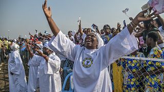 Der Papst wurde in Kinshasa euphorisch empfangen.