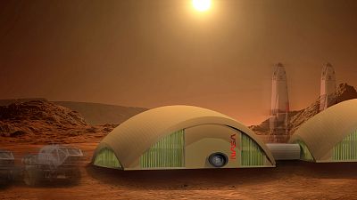 Render of the Red House on the Red Planet model