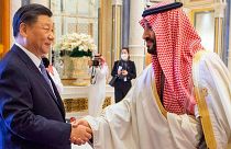 دیدار محمدبن سلمان، ولیعهد سعودی و شی جین‌پینگ، رئیس جمهوری چین