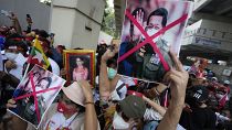 اعتصام في العاصمة التايلاندية بانكوك ضد حكم العسكر في الجارة ميانمار