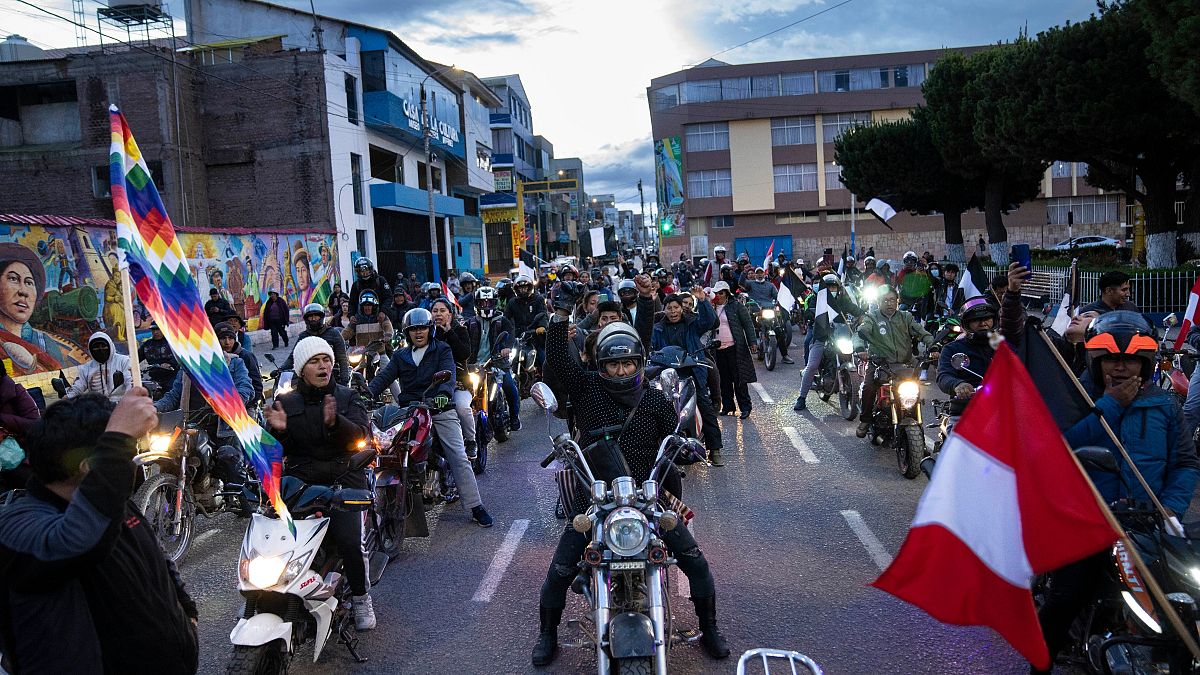 Perui tüntetők