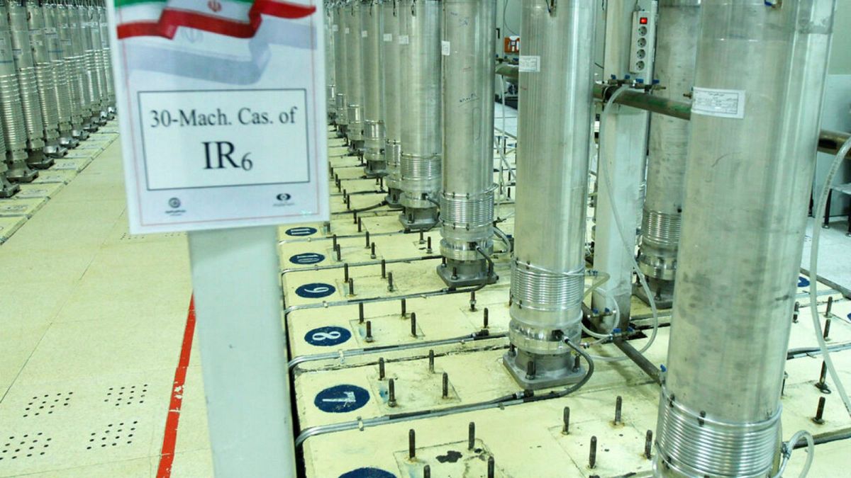 دستگاه‌های غنی‌سازی اورانیوم در یکی از مراکز هسته‌ای ایران