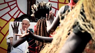 Pope Francis meets thousands of youths in Kinshasa