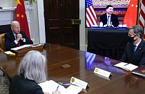 Biden, Blinken en visioconférence avec Xi Jinping, le 16 novembre 2021