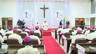 Pope Francis meets bishops of episcopal conference of Congo, condemns deadly violence in the east