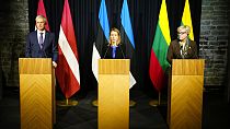Los primeros ministros de los tres países bálticos