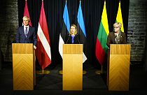 Los primeros ministros de los tres países bálticos
