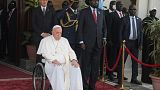 Pope Francis arrived in South Sudan on Friday to spread his message of peace and reconciliation 