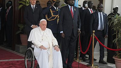 Pope Francis arrived in South Sudan on Friday to spread his message of peace and reconciliation 