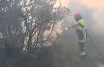 A vegetation fire has ripped through 130 hectares in the French town of Mouriès.