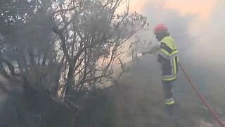 A vegetation fire has ripped through 130 hectares in the French town of Mouriès.