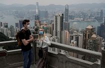 A turisták Hongkongban