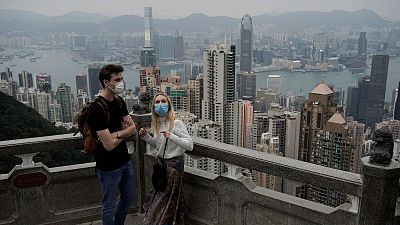 A turisták Hongkongban 