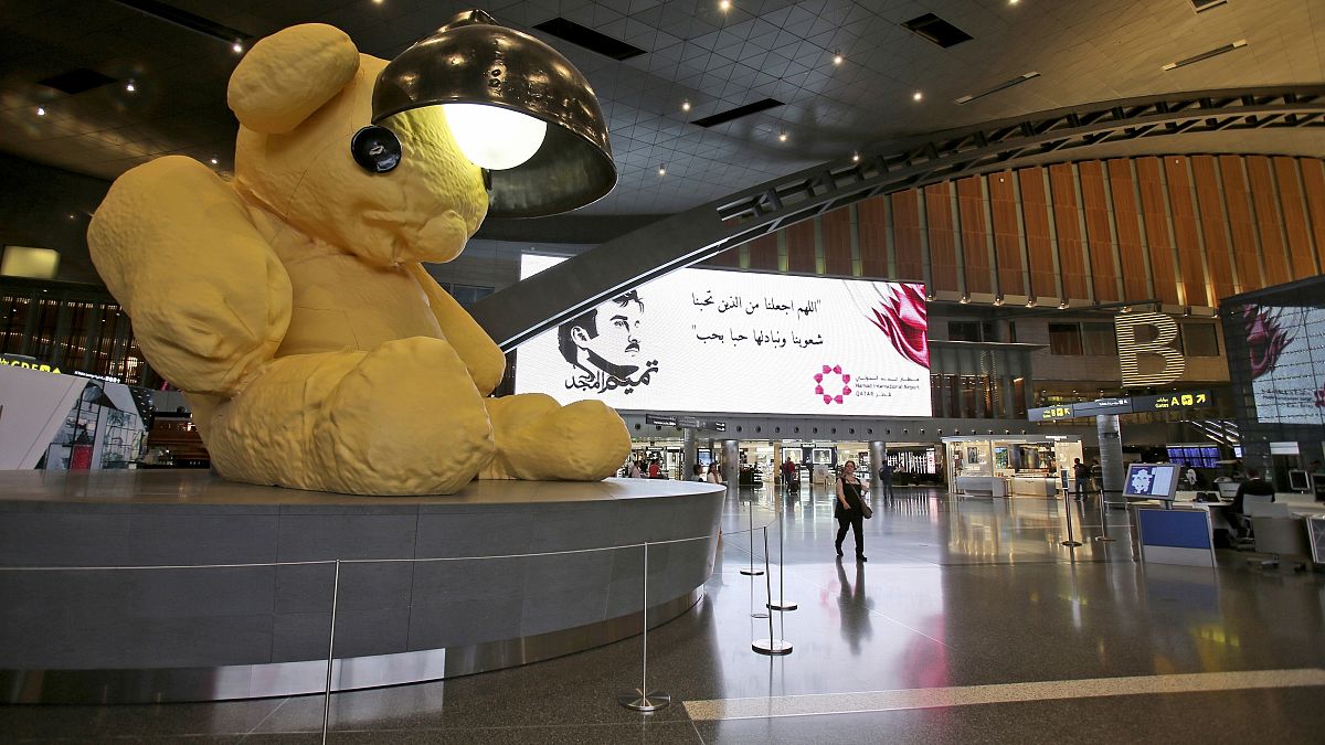 مطار حمد الدولي  في العاصمة القطرية الدوحة
