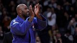 Teddy Riner s'est imposé en +100 kg lors Paris Grand Slam, à Paris, en France, dimanche 5 février 2023.