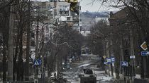 مركبة عسكرية أوكرانية من طراز "همفي" في بخموت 