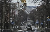 مركبة عسكرية أوكرانية من طراز "همفي" في بخموت 