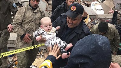 Resgate de bebé em Malatya, Turquia