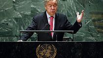 António Guterres al Consiglio di Sicurezza dell'Onu. 